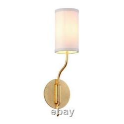 Troy Lighting Juniper 1-Light Textured Gold Leaf 21 in. H Wall Sconce
