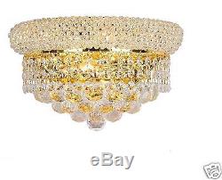 USA BRAND French Empire 2 Light GOLD Finish Crystal Wall Sconce Light 12 x 6