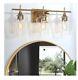 Uolfin Modern Bathroom Vanity Light 3-Light Brass Gold Wall Sconce