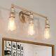 Uolfin Modern Gold Bathroom Vanity Light 3-Light Brass Bell Wall Sconce