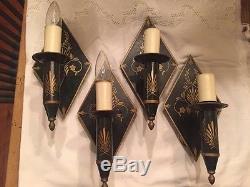 Vaughan Tole Wall Sconces, Set Of 4