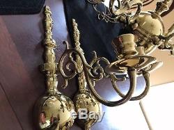 VIRGINIA METALCRAFTERS VM Brass Raleigh Tavern Chandelier Colonial Wall Sconces