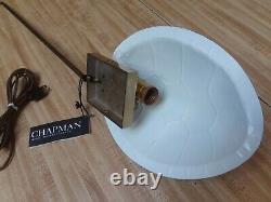 VTG 1970s CHAPMAN BRASS TURTLE SHELL FIGURAL SCONCE WALL LAMP MID CENTURY MODERN