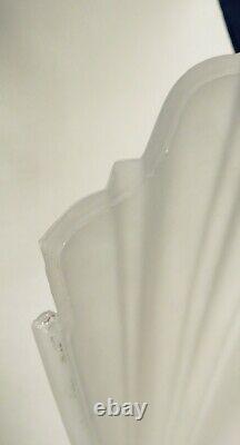 VTG Art Deco Satin Glass Slip Shade Sconce Wall Light Fixture 3 Available
