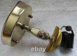 VTG. Pair OF MID CENTURY MODERN GLASS and BRASS WALL SCONCE LIGHTS