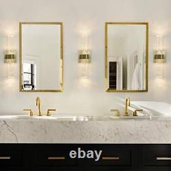 Vanity Light Modern Crystal Bathroom Wall Sconces 3000k Fixtures Over Mirror Led