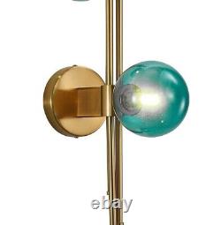 Vertical Modern Green Wall Sconces Lamp With Gold Finish Arm For Home Decor