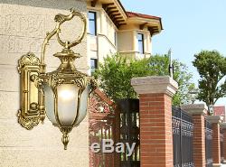Victorian Style Outdoor Sconce E27 Light Wall Lamp Gate Garden Lighting Fixture