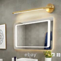 Vintage Bar Shade Wall Mounted Lamp LED Bathroom Vanity Light Gold Wall Sconce
