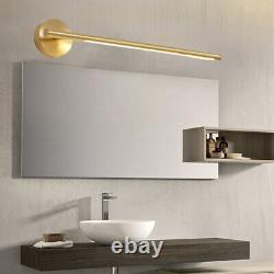 Vintage Bar Shade Wall Mounted Lamp LED Bathroom Vanity Light Gold Wall Sconce