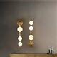 Vintage Brass Modern 3 Lights Frosted Glass Vanity Lighting Wall Sconces Fixture