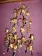 Vintage Italian French Gold Gilt Ornate Candle Holder Wall Sconce Crystal Prism