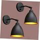 Vintage Wall Sconce, 2-Pack Dimmable Switch Industrial Mount Metal Style 4