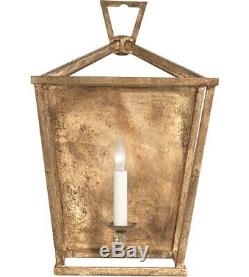Visual Comfort Darlana Wall Lantern Sconce in Gilded Iron / Gold. Authentic