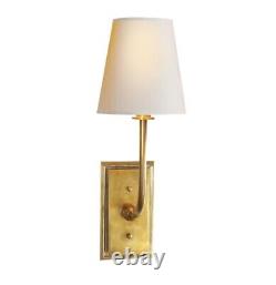 Visual Comfort Hulton Wall Sconce in Hand-Rubbed Antique Brass