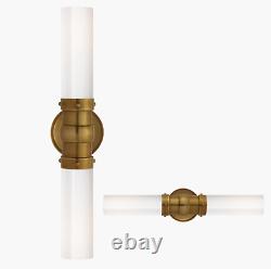 Visual Comfort TOB2186HAB-WG, Graydon Double Bath Light, Hand Antiqued Brass