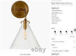 Visual Comfort TOB2225HAB Thomas O'Brien Katie Sconce, Antique Brass, $459