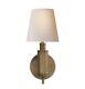 Visual Comfort TOB 2010HAB Longacre 14 High Wall Sconce with Natural Paper Shade