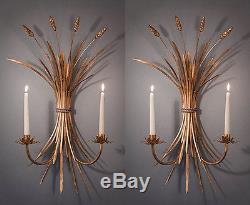 WALL SCONCES LENOX SQUARE ANTIQUE GOLD WHEAT WALL SCONCE PAIR WALL LIGHTS
