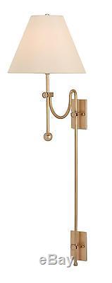 Wall Sconce Currey Company Arrowpoint 1 -light Gold Cord Brass Soc