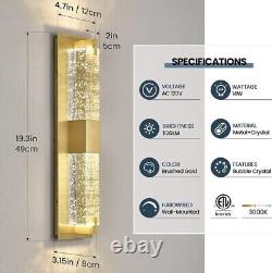 WOSHITU Gold Wall Sconce Modern Bathroom Sconces Wall Lighting