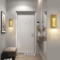 WOSHITU Sconces Wall Lighting for Bathroom Hallway Indoor Gold Modern Vanity