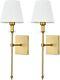 Wall Light Battery Operated Sconce Set Of 2 Battery Powered With Remote Dimmable