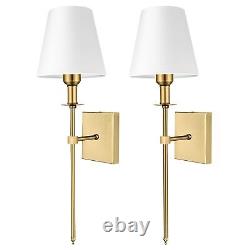 Wall Light Battery Operated Sconce Set Of 2, not Hardwired Fixture, Battery Pow