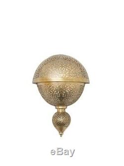 Wall Light Brass Moroccan Handmade engraved Outdoor Lamp Fixture Sconce
