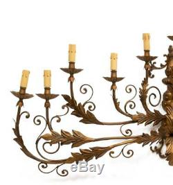 Wall Sconce, French, After Maison Bague, Large, 11 Lights, Gorgeous Antique