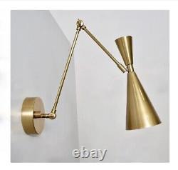 Wall Sconce LELO Wall Light Lamp, Handmade Brass Stilnovo Inspired Modern Lamp