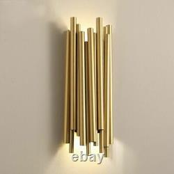 Wall Sconce Lighting Lamp Gold Polished Steel Luminaria Home Cool Warm Light New