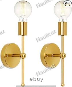 Wall Sconces Pair Modern Wall Lighting Gold Wall Lamp With Metal Light Upwards