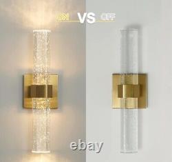 Wall Sconces Set of Two Gold Sconces Wall Lighting 14W Dimmable LED