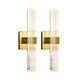Wall Sconces Set of Two Sconces Wall Lighting 14W Dimmable LED 2-PACK Gold
