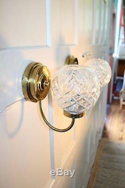 Waterford Lismore Wall Sconces Vintage