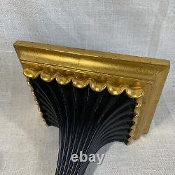 Wildwood Bill Cain Collection Gold Leaf Black & Gold Wall Sconce 14