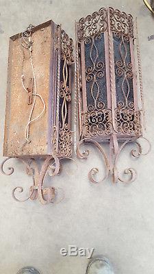 Wrought Iron Wall sconces lights