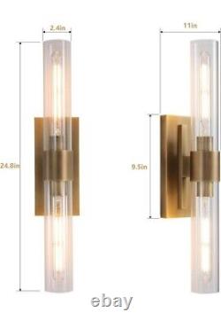 YUEXPAND Gold Wall Sconces Set of Two, Brass 22.8 Sconces Wall